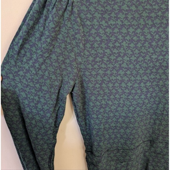 Boden Camille Jersey Midi Dress Green Emerald Night Lily Sprig Long Sleeve 4 - Picture 7 of 10